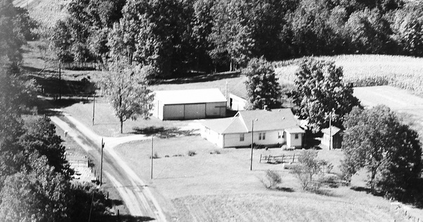 Vintage Aerial photo from 1974 in Jackson County, IN