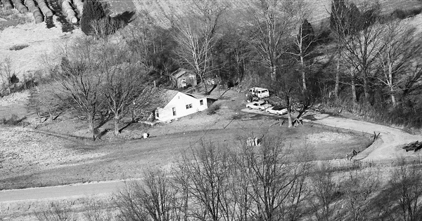 Vintage Aerial photo from 1985 in Edmonson County, KY