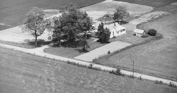 Vintage Aerial photo from 1983 in Shelby County, IN