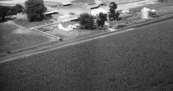 Vintage Aerial photo from 1969 in Knox County, IL