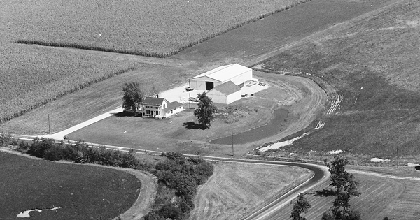 Vintage Aerial photo from 1978 in Morgan County, IL