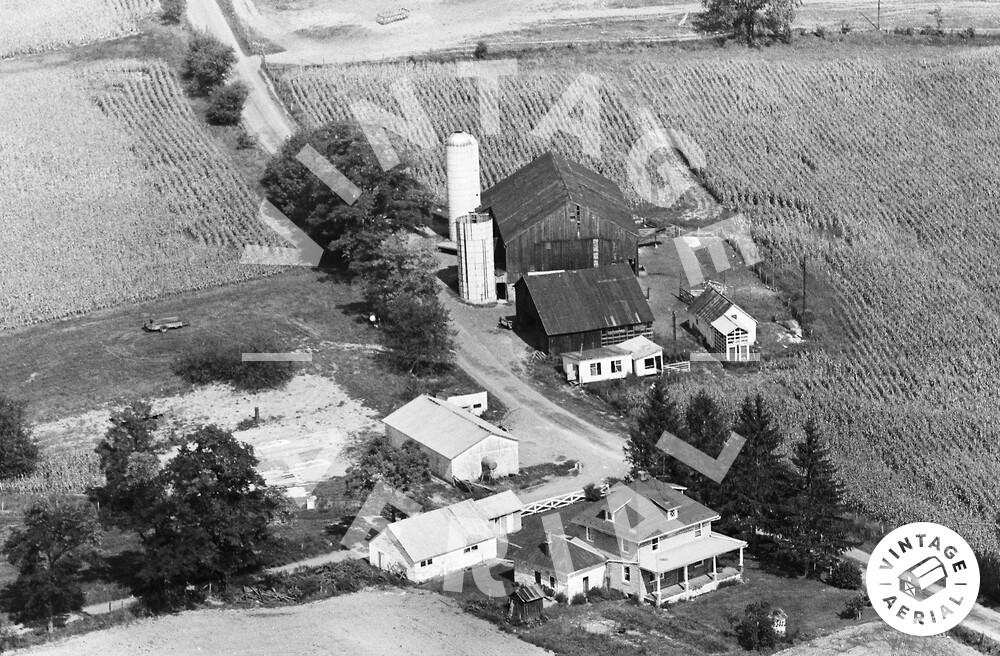 Vintage Aerial Pennsylvania Blair County 1968 8PBL13