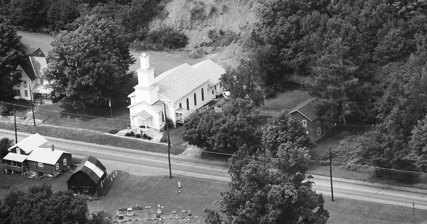 Vintage Aerial photo from 1985 in Bradford County, PA