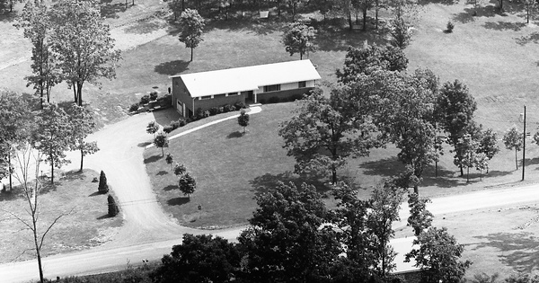 Vintage Aerial photo from 1973 in Butler County, PA