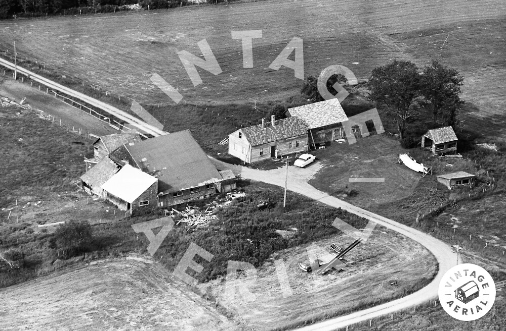 Vintage Aerial Maine Kennebec County 1964 115AKE34