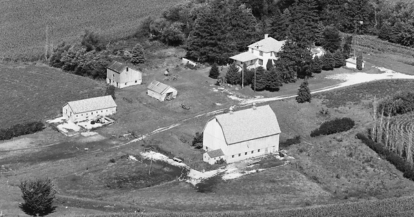 Vintage Aerial photo from 1980 in Fillmore County, MN