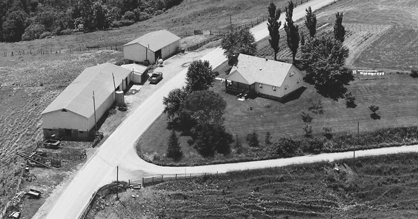 Vintage Aerial photo from 1989 in Marshall County, WV