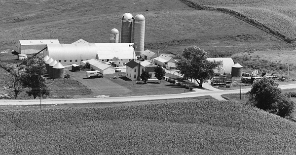 Vintage Aerial photo from 1978 in Iowa County, WI