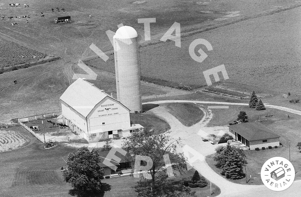 Vintage Aerial Wisconsin Manitowoc County 1978 83JMAN5