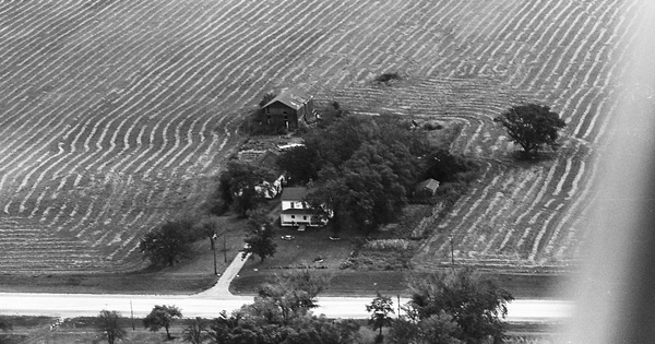 Vintage Aerial photo from 1964 in Racine County, WI