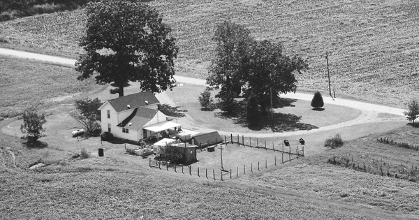 Vintage Aerial photo from 1986 in Madison County, AL