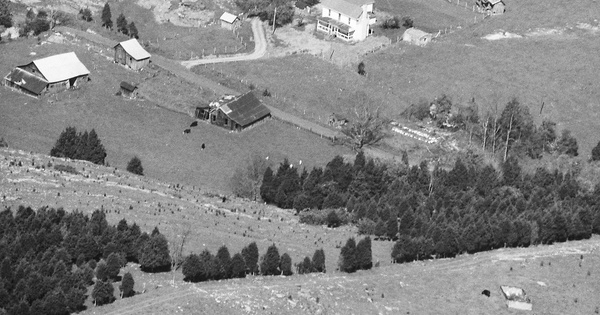 Vintage Aerial photo from 1988 in Russell County, VA