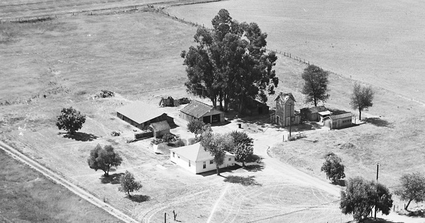 Vintage Aerial photo from 1966 in Sacramento County, CA