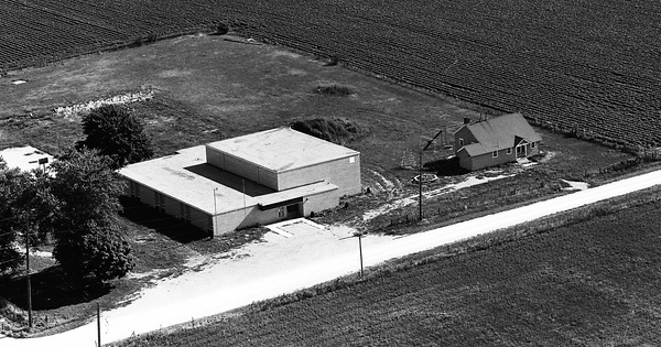 Vintage Aerial photo from 1965 in Livingston County, IL