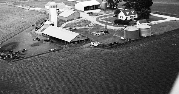 Vintage Aerial photo from 1970 in Fulton County, IL