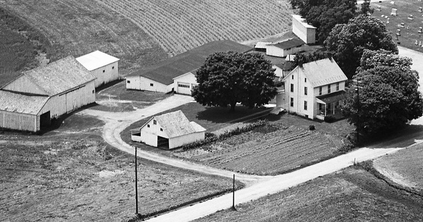 Vintage Aerial photo from 1974 in York County, PA