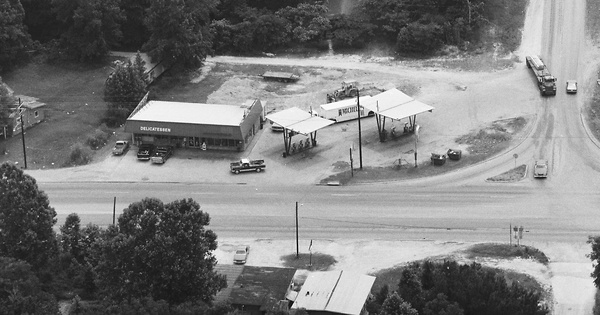 Vintage Aerial photo from 1985 in Hardin County, TX