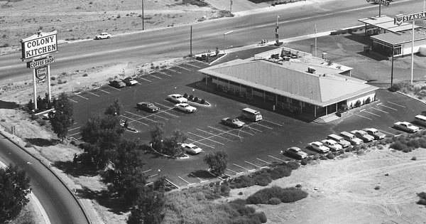 Vintage Aerial photo from 1969 in San Bernardino County, CA