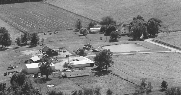 Vintage Aerial photo from 1980 in Douglas County, IL
