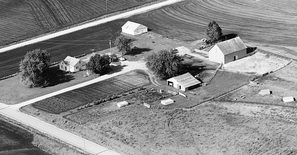Vintage Aerial photo from 1976 in Lafayette County, MO