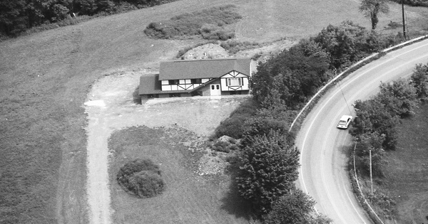 Vintage Aerial photo from 1989 in Schuylkill County, PA