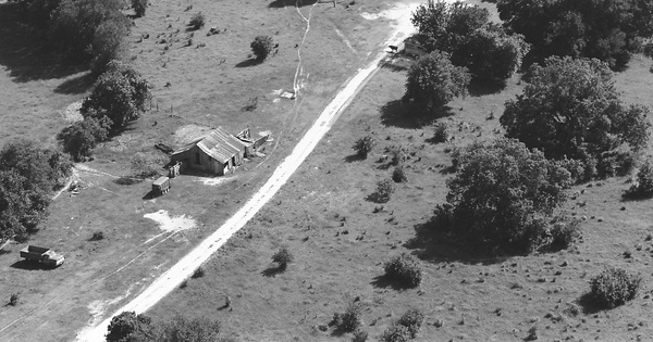 Vintage Aerial photo from 1990 in Grayson County, TX