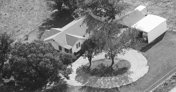 Vintage Aerial photo from 1987 in Victoria County, TX