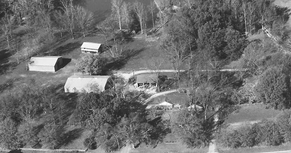 Vintage Aerial photo from 1993 in Abbeville County, SC