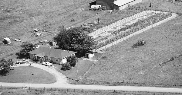 Vintage Aerial photo from 1986 in Yell County, AR
