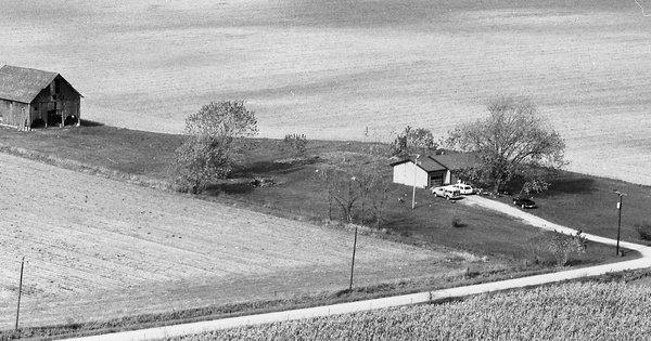 Vintage Aerial photo from 1985 in Boone County, IN