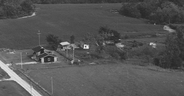 Vintage Aerial photo from 1977 in Cass County, IL