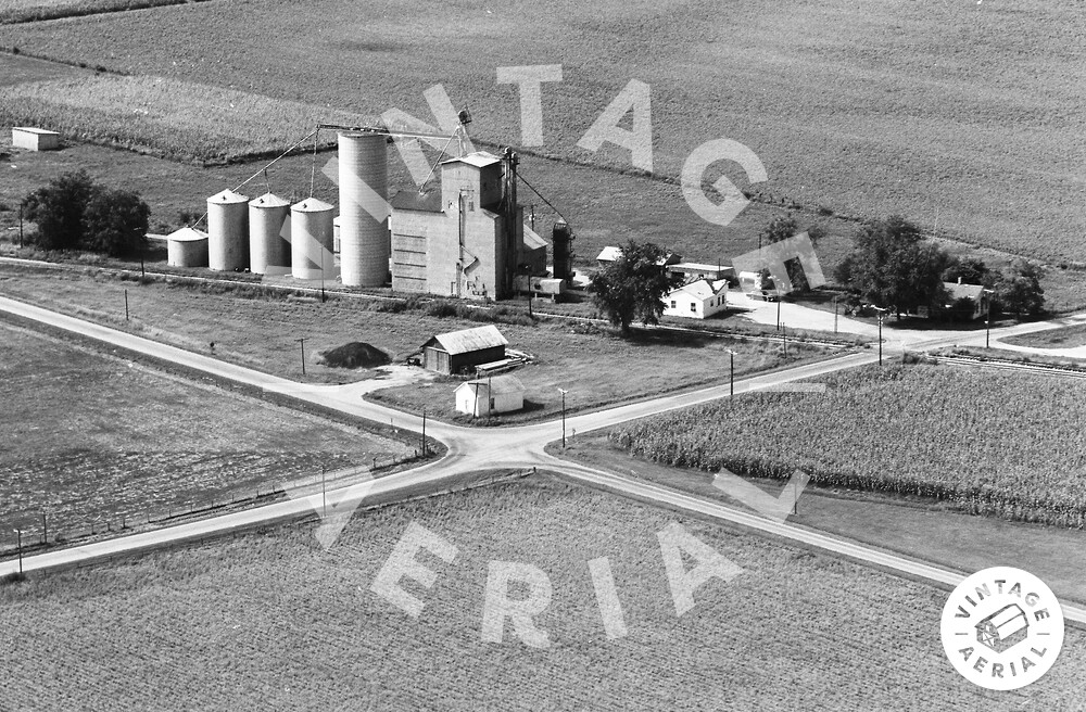 Vintage Aerial Illinois Logan County 1973 56LLO1