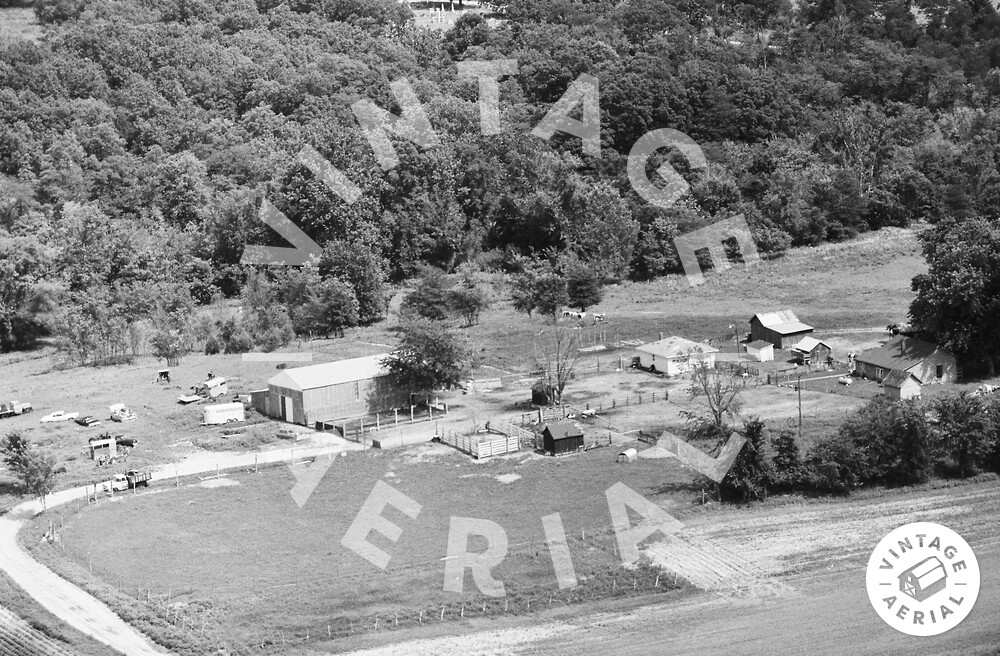 Vintage Aerial Missouri Randolph County 1978 7SRA13