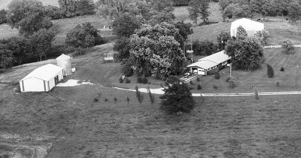 Vintage Aerial photo from 1982 in Jersey County, IL