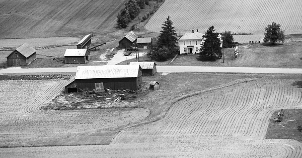 Vintage Aerial photo from 1976 in Adams County, IN