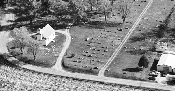 Vintage Aerial photo from 1982 in Union County, IL