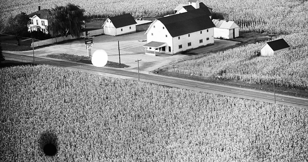 Vintage Aerial photo from 1967 in Whiteside County, IL