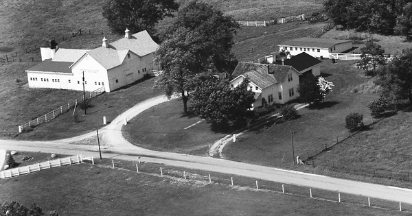 Vintage Aerial photo from 1973 in Fulton County, IN