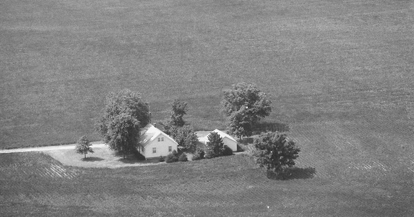 Vintage Aerial photo from 1991 in Monroe County, IL