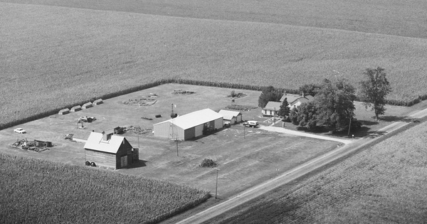 Vintage Aerial photo from 1980 in Marshall County, IL