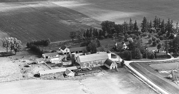 Vintage Aerial photo from 1965 in Boone County, IL