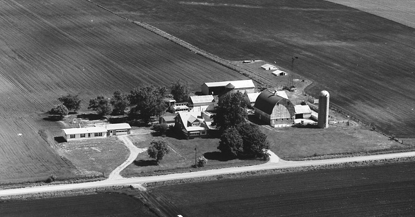 Vintage Aerial photo from 1975 in Bureau County, IL