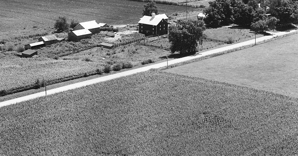 Vintage Aerial photo from 1970 in Adams County, IL