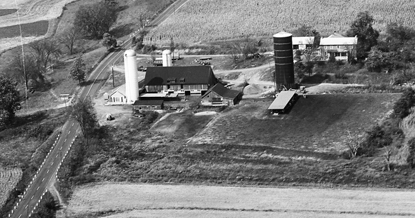 Vintage Aerial photo from 1970 in Franklin County, PA