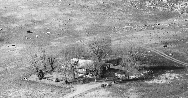 Vintage Aerial photo from 1992 in Grainger County, TN