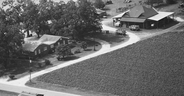 Vintage Aerial photo from 1986 in Sumter County, SC