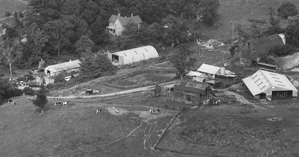 Vintage Aerial photo from 1987 in Wythe County, VA