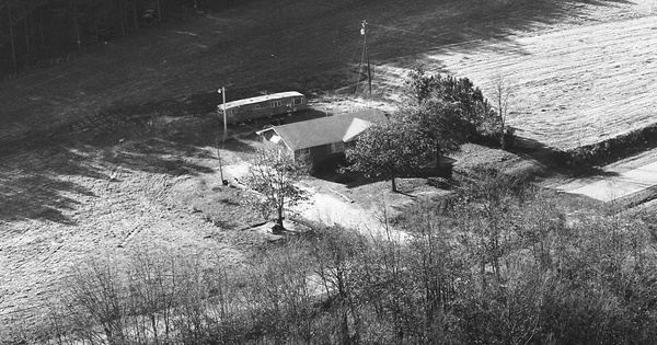 Vintage Aerial photo from 1983 in Elbert County, GA
