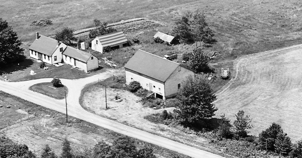 Vintage Aerial photo from 1964 in Waldo County, ME