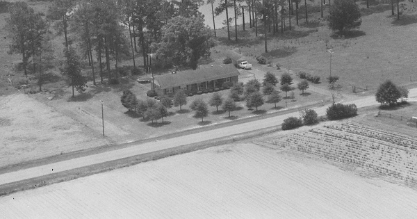Vintage Aerial photo from 1995 in Pulaski County, GA